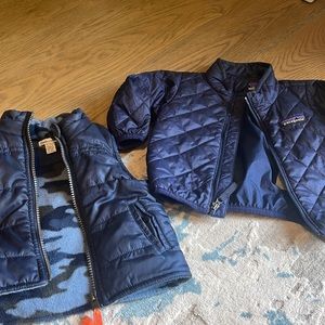 Patagonia baby jacket and Splendid vest